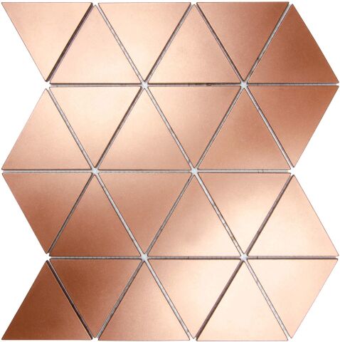 Nichetiles Triangolare Antik Bakır Metal Mozaik