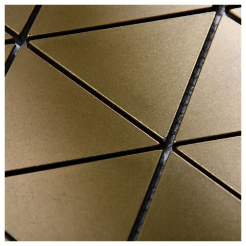 Nichetiles Triangolare Antik Altın Metal Mozaik