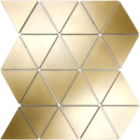 Nichetiles Triangolare Antik Altın Metal Mozaik