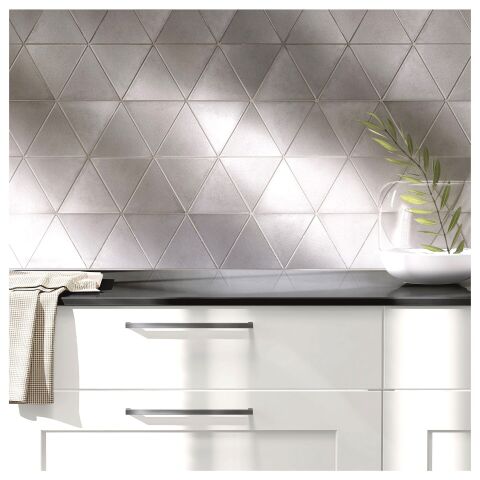 Nichetiles Triangolare Antik Nikel Metal Mozaik