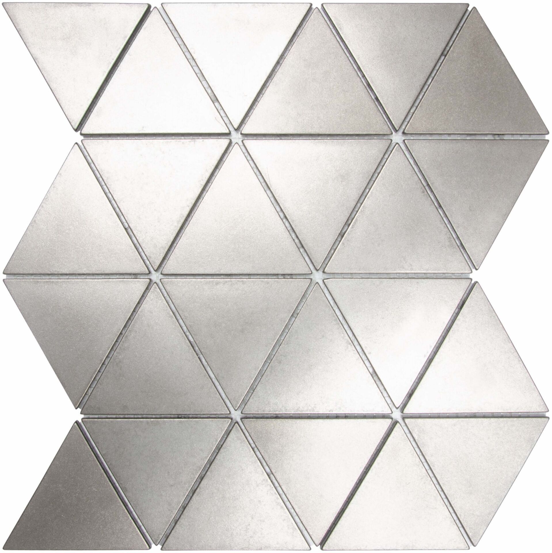 Nichetiles Triangolare Antik Nikel Metal Mozaik