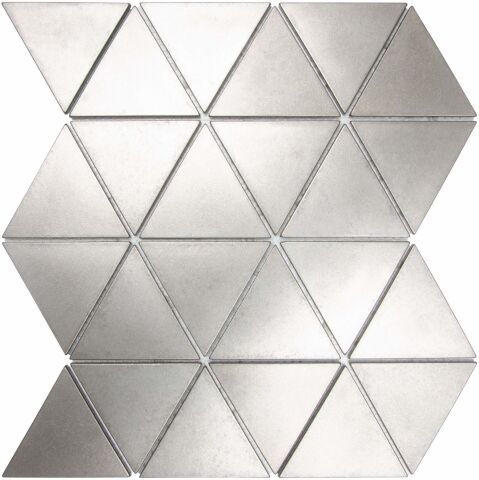 Nichetiles Triangolare Antik Nikel Metal Mozaik