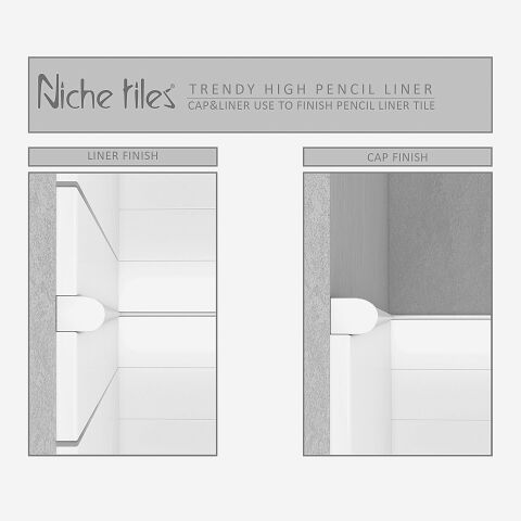 Nichetiles Universal Dekoratif Profil Bordür Dekor