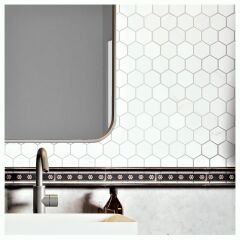 Nichetiles Floral Hex Dekoratif Bordür Dekor