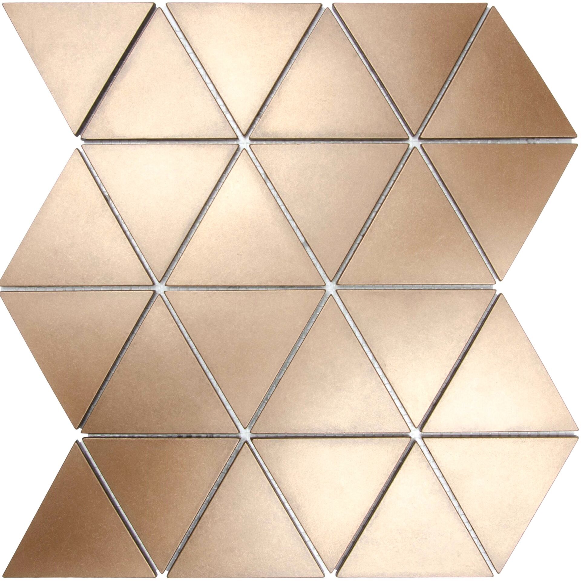 Nichetiles Triangolare Antik Bronz Metal Mozaik